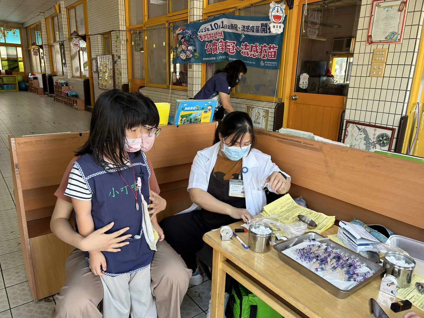 113年10月8日小叮噹幼兒園流感接種照片3