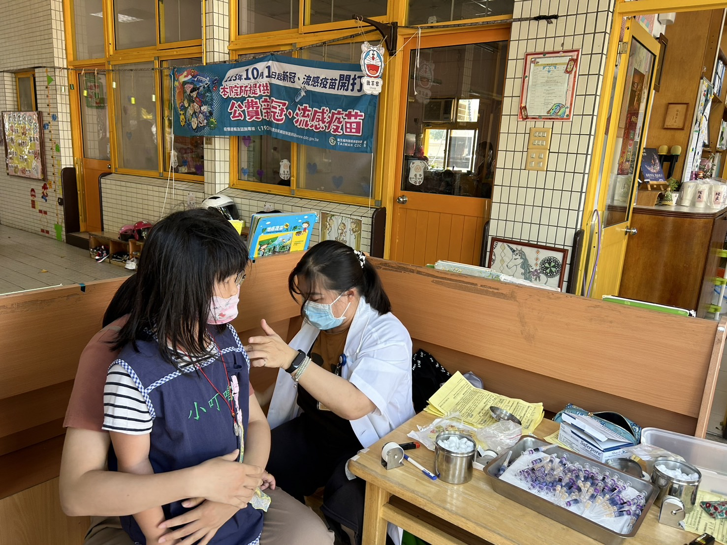 113年10月8日小叮噹幼兒園流感接種照片6