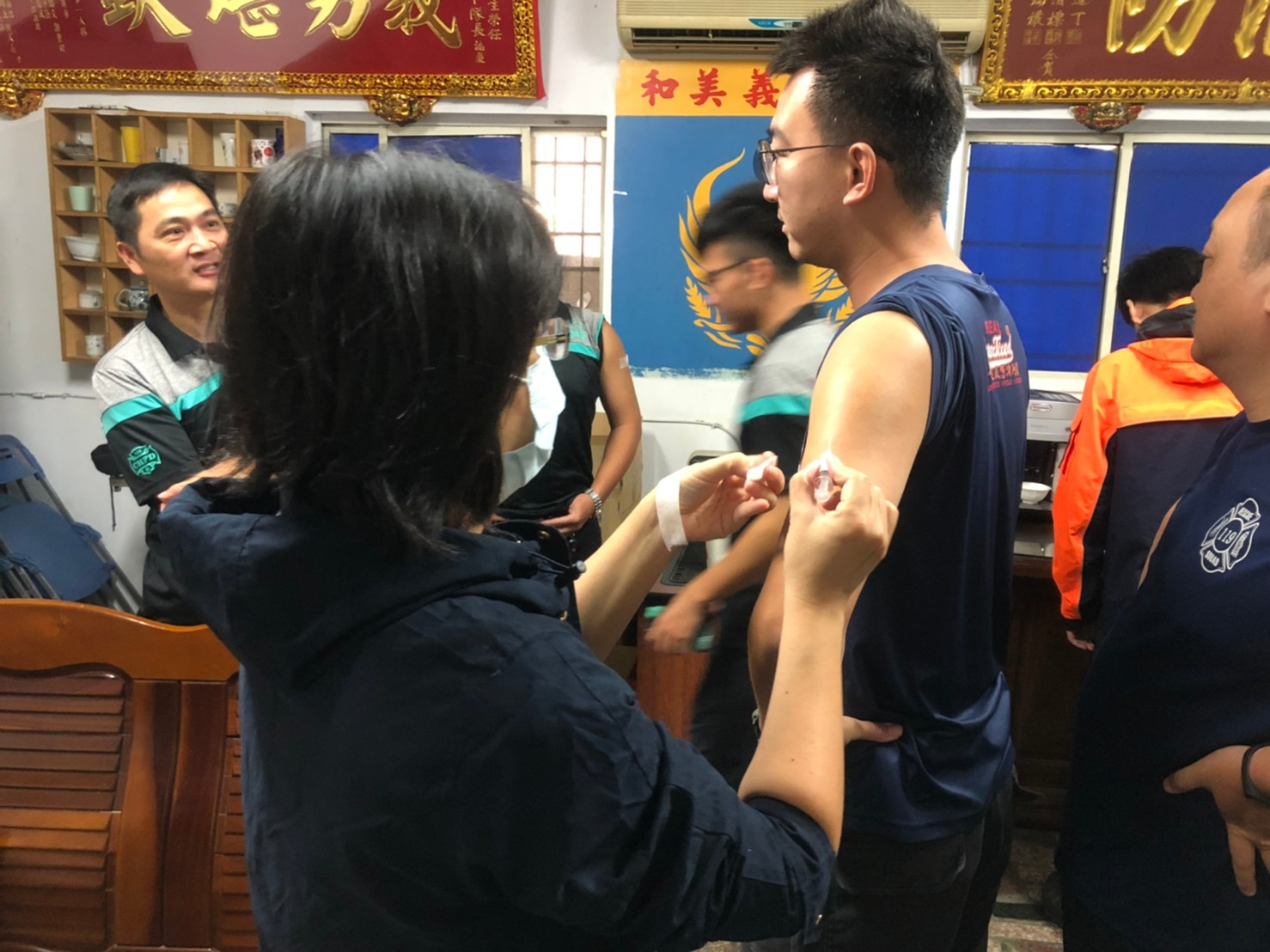 和美消防分局流感疫苗注射照片2