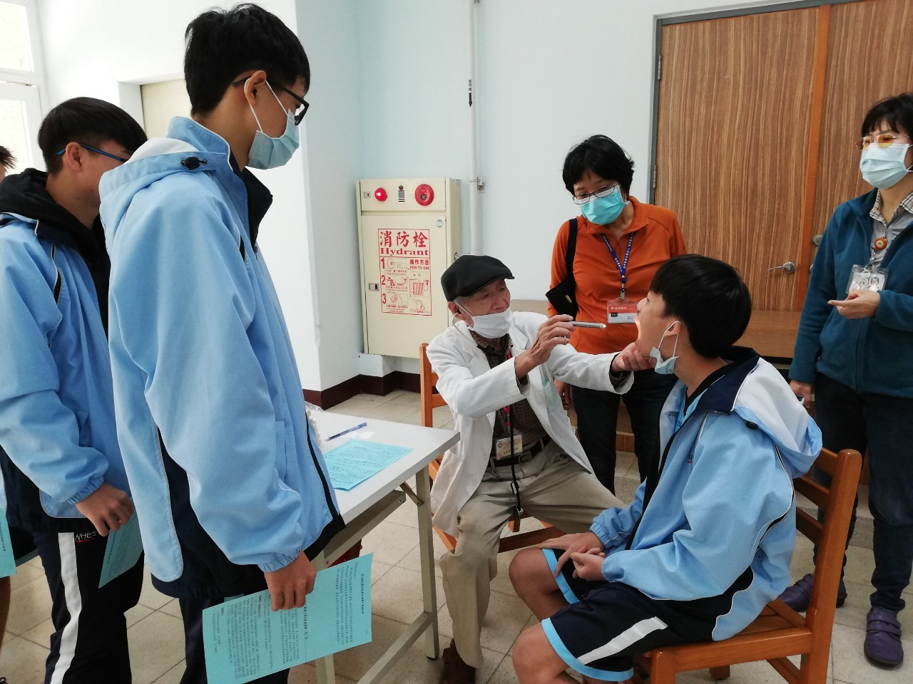 和美實驗學校高中流感施打照片3