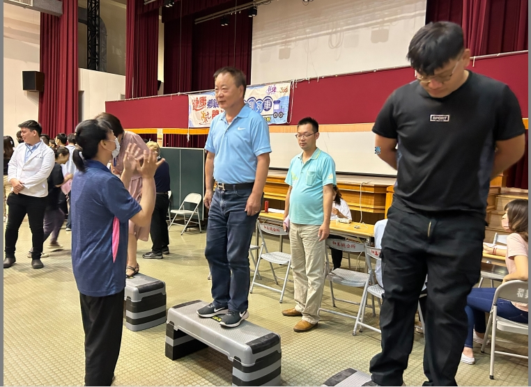 健康鄉鎮市公所體適能檢測列車開到和美鎮公所 相本
