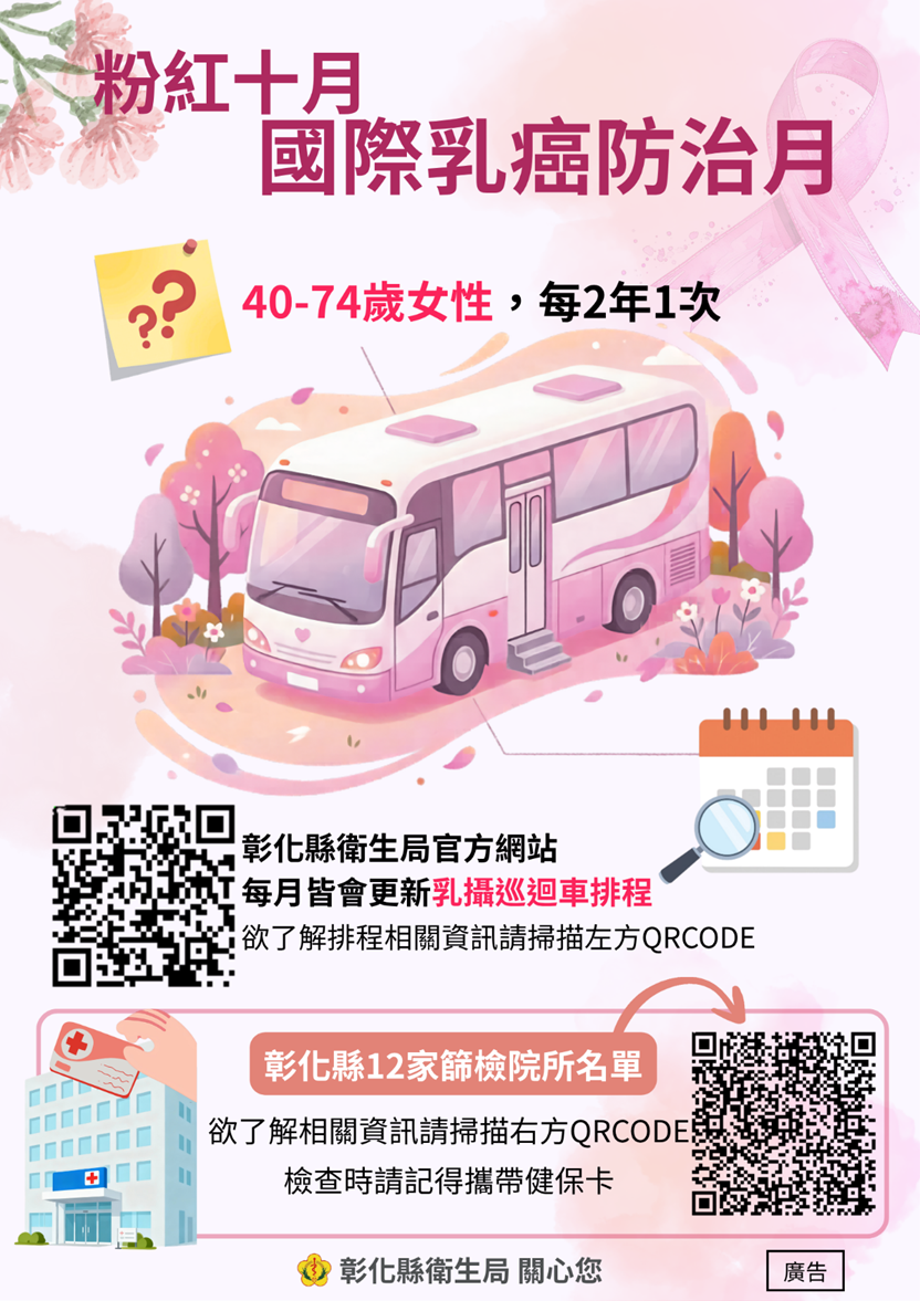 【定期做乳房攝影,早發現早治療】宣傳圖片